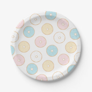 Assiettes En Carton Saupoudrer bébé Donut