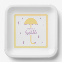Saupoudrer Douche Parapluie mignon | Jaune et pour
