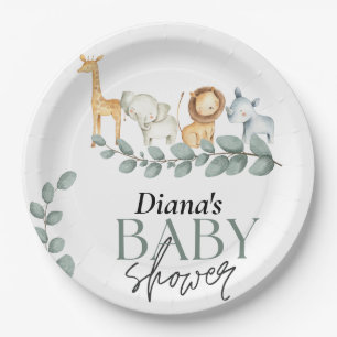 Assiettes En Carton sauvage un 1er anniversaire, jeune sauvage trois 2