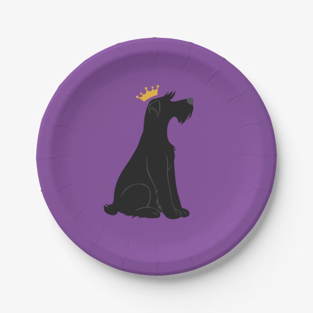 Assiettes En Carton Schnauzer Prince (Devant)