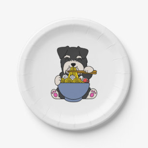 Assiettes En Carton Schnauzer Rahmen