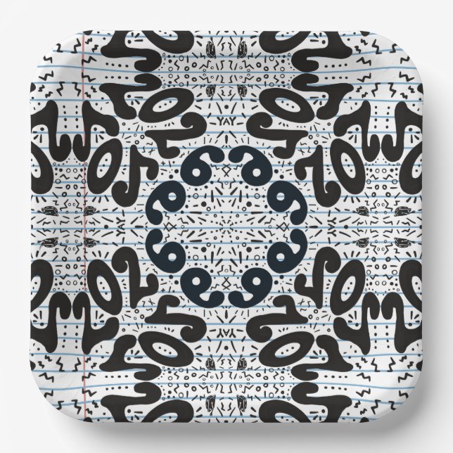 Assiettes En Carton School’s Out Forever Loose Leaf Paper (Recto)