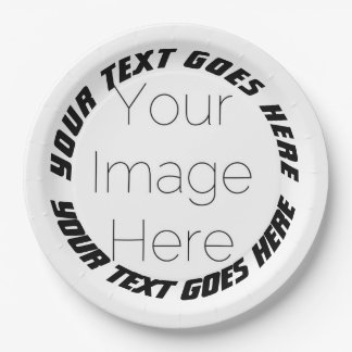 Assiettes En Carton Sci-fi personnalisé photo papier personnalisé