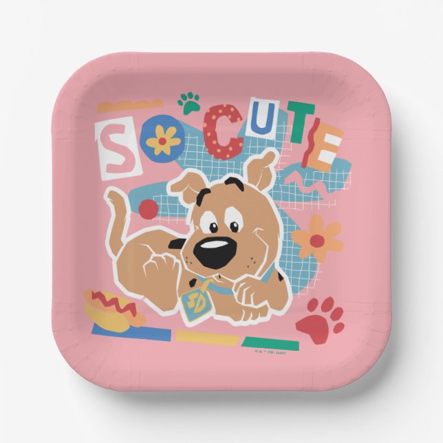 Assiettes En Carton Scooby-Doo | Baby Scooby-Doo So migny (Recto)