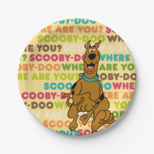 Assiettes En Carton Scooby-Doo Coureur "Où Es-Tu ?"