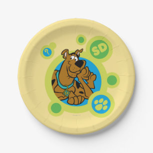 Assiettes En Carton Scooby-Doo entoure l'insigne d'écart-type