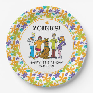 Assiettes En Carton Scooby-Doo et l'anniversaire Super de Gang