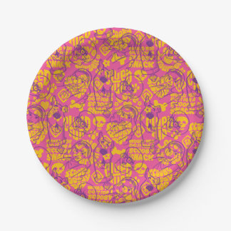 Assiettes En Carton Scooby-Doo | Funky Flower Motif