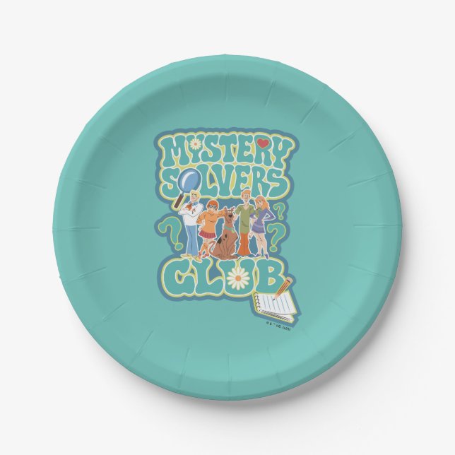 Assiettes En Carton Scooby-Doo & Gang "Mystery Solvers Club" (Devant)