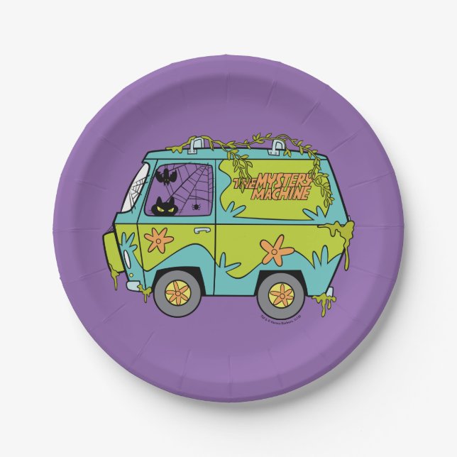 Assiettes En Carton Scooby-Doo | La Machine Mystère (Devant)