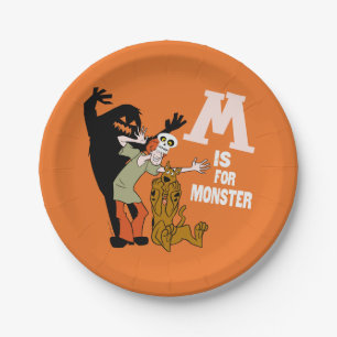 Assiettes En Carton Scooby-Doo   M est pour Monster