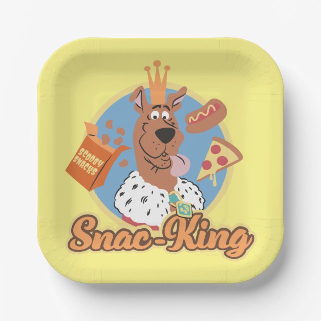 Assiettes En Carton Scooby-Doo Snac-King (Recto)