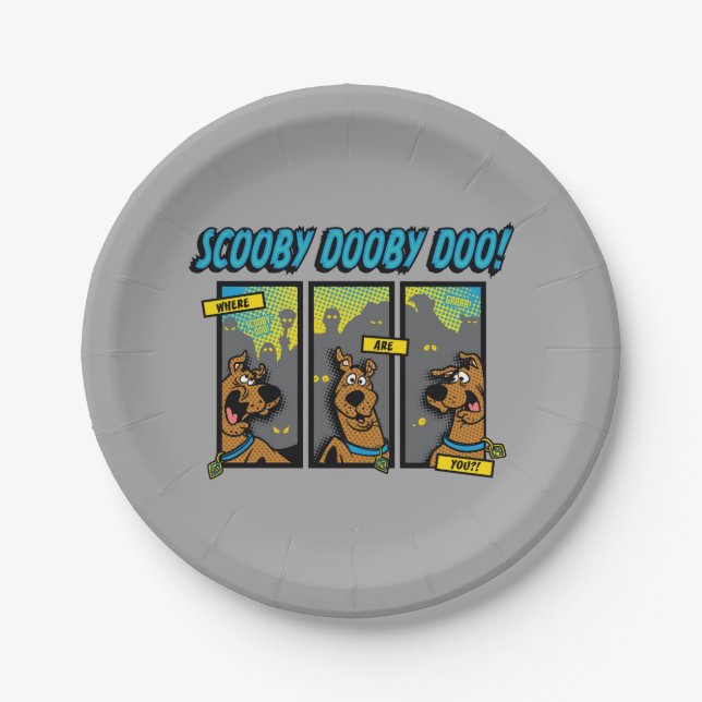 Assiettes En Carton Scooby-Doo Where Are You Comic Panels (Devant)