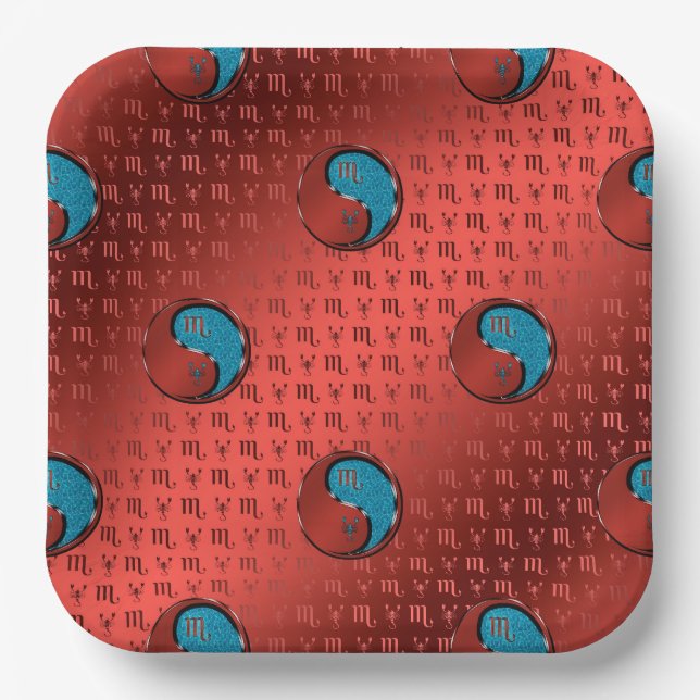 Assiettes En Carton Scorpion (Recto)