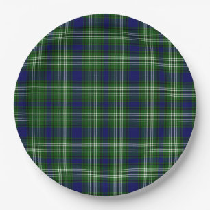 Assiettes En Carton Scotland Tweedside District Tartan