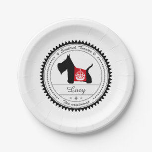 Assiettes En Carton Scottie No. couronne 8 royale