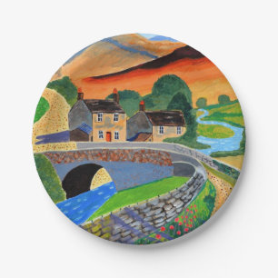 Assiettes En Carton Scottish Highlands 2 plaque papier