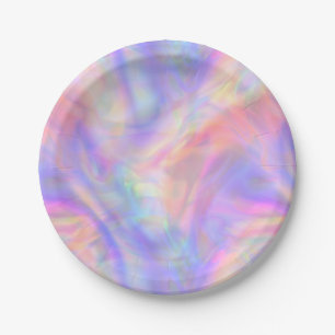 Assiettes En Carton seconde vue, holo pastel :