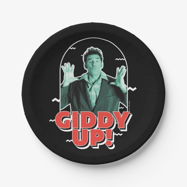 Assiettes En Carton Seinfeld | Kramer - Giddy Up! (Devant)