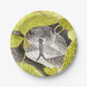 Assiettes En Carton Serpent de rat noir