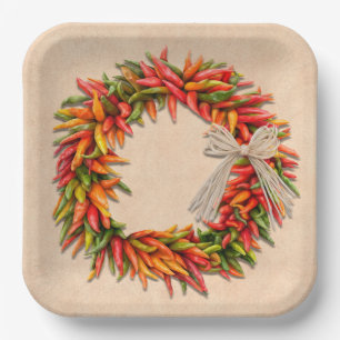 Assiettes En Carton Serre-couronne Ristra dans le sud-ouest du Chili