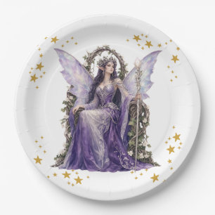 Assiettes En Carton Serviette de fête d'anniversaire de 7 ans de Fée A