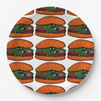 Assiettes En Carton Serviette pour fête d'anniversaire de burger