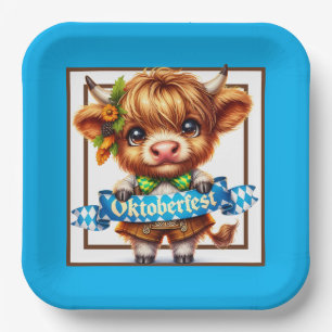 Assiettes En Carton Serviettes en papier pour dîner Oktoberfest Highla