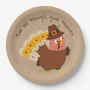 Assiettes En Carton Serviettes humoristiques pour la dinde de Thanksgi