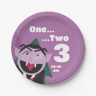 Assiettes En Carton Sesame Street 3e fête d'anniversaire