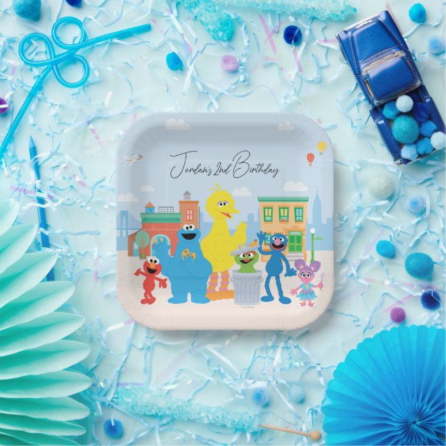 Assiettes En Carton Sesame Street Friends Kids Birthday (Fête)