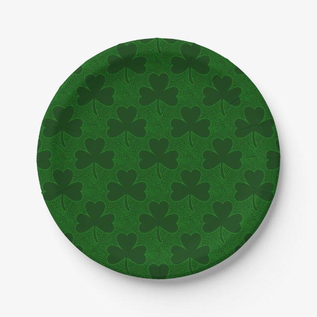 Assiettes En Carton Shamrock (Devant)