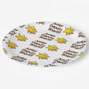 Assiettes En Carton Sheriff adjoint junior