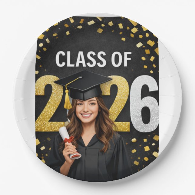 Assiettes En Carton Shine Bright, Dream Big, and Step Into Your Future (Devant)