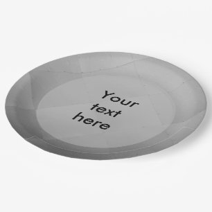 Assiettes En Carton Shiny Modern À damiers Metal Argent n'importe quel