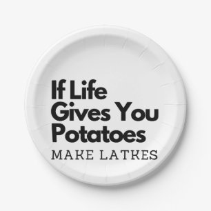 Assiettes En Carton Si la vie vous donne une pomme de terre faire un l