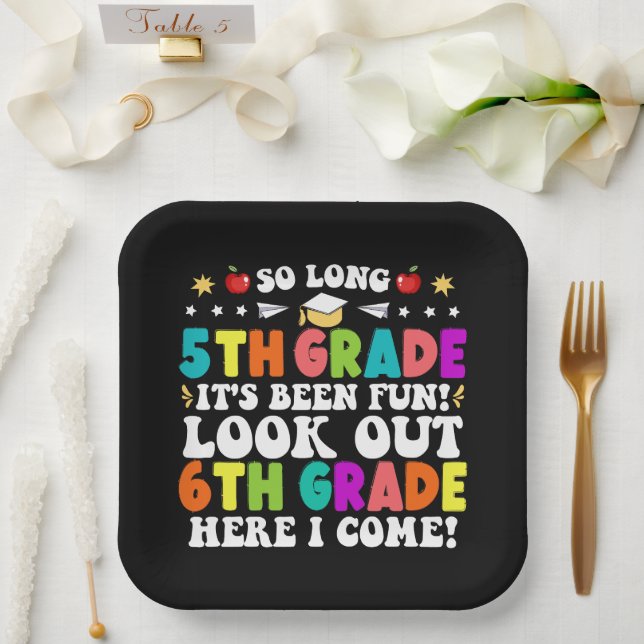 Assiettes En Carton Si longue 5e année regardez dehors 6e année Je vie (Mariage)