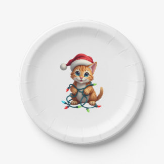 Assiettes En Carton Siamese Cat Christmas V-Neck (3)