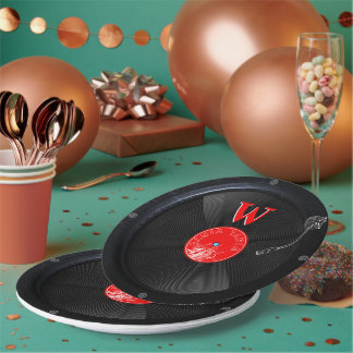 Assiettes En Carton Signature Vinyle