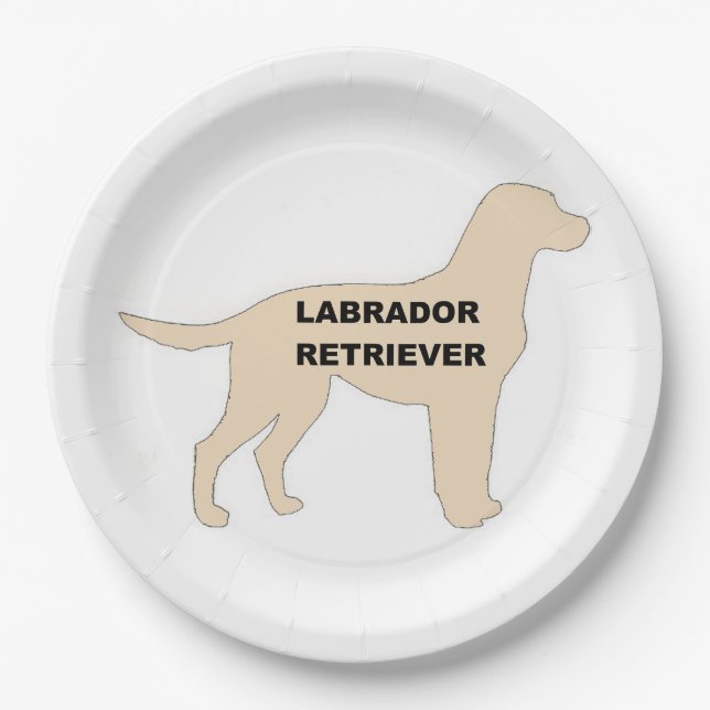 Assiettes En Carton Silhouette de nom jaune LR (Devant)