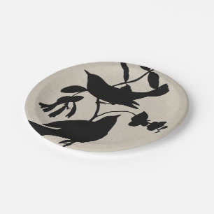 Assiettes En Carton Silhouette IV d'Audubon