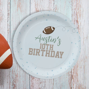 Assiettes En Carton Simple Anniversaire Mignonne Sports Football Party