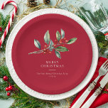 Assiettes En Carton Simple élégante aquarelle de Noël Botanique<br><div class="desc">Simple Elegant Christmas Watercolor Botanical Classic plaques en papier dispose d'une belle aquarelle illustration de la verdure saisonnière et des baies sèches,  ainsi que le type élégant.</div>