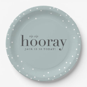 Assiettes En Carton sip sip hooring fête d'anniversaire plaque papier