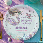 Assiettes En Carton Sirène lunaire sous le Baby shower des filles de l<br><div class="desc">c) Le Happy Cat Studio</div>