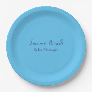 Assiettes En Carton Sky Blue Professional Modern Minimaliste Ajouter u