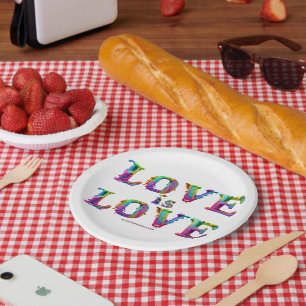Assiettes En Carton SlipperyJoe l'amour est amour dégoulinant fondu dy