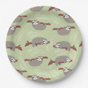Assiettes En Carton Sloth