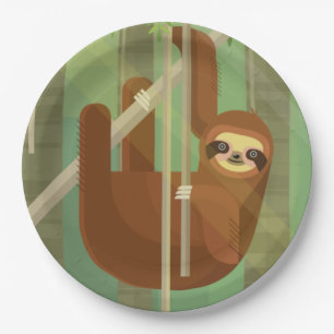 Assiettes En Carton Sloth