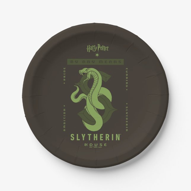 Assiettes En Carton SLYTHERIN™ Maison Par Tous Les Moyens (Devant)